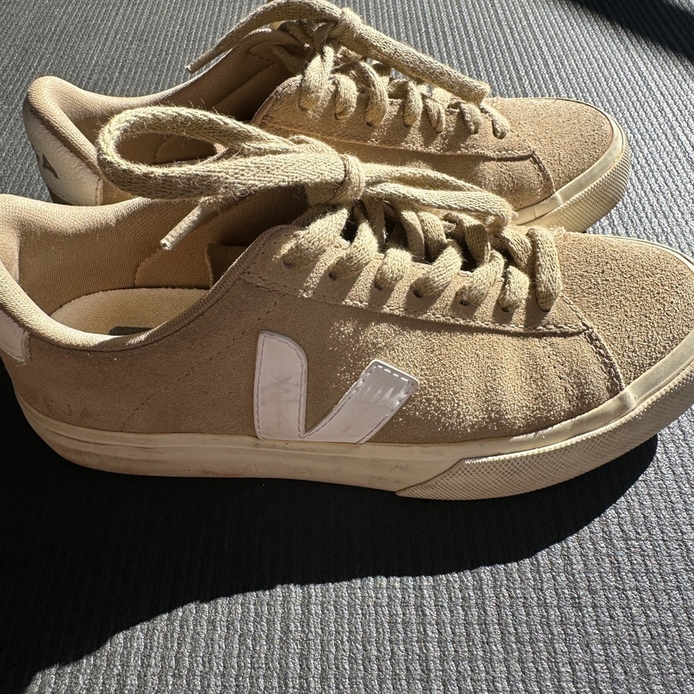 Veja women’s Tan Suede Sneakers
